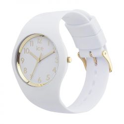 Montre femme s ice watch ice glam silicone blanc - analogiques - edora - 1