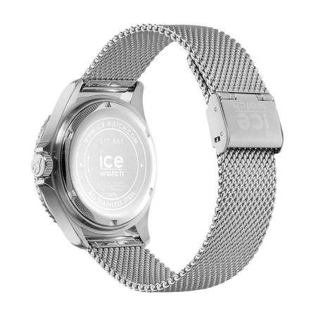 Montre homme ice watch steel bleu acier argenté – analogiques