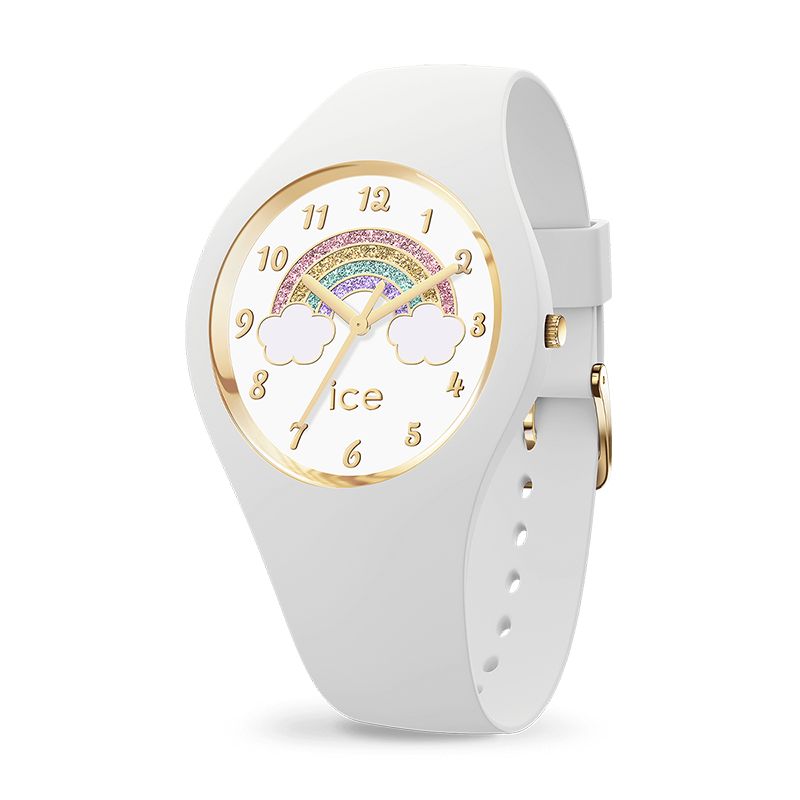 Montre enfant ice watch fantasia rainbow silicone blanc - s - juniors - edora