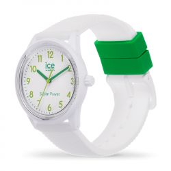Montre solaire mixte s ice watch solar power nature silicone blanc - solaires - edora - 1
