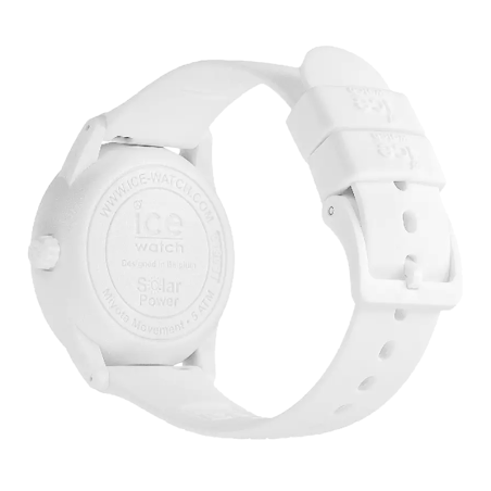 Montre mixte solaire m ice watch solar power borealis silicone blanc – solaires