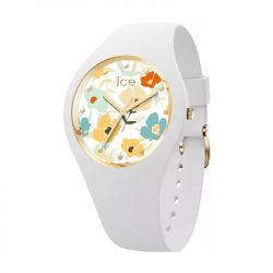 Montre femme s ice watch flower pastel silicone blanc - analogiques - edora - 0