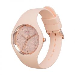 Montre femme s ice watch flower silicone rose - analogiques - edora - 1