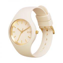 Montre femme s ice watch glam brushed silicone amande - analogiques - edora - 1