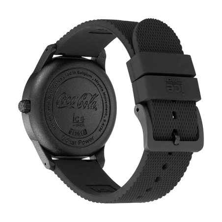 Montre mixte solaire m ice watch coca cola black silicone noir – solaires