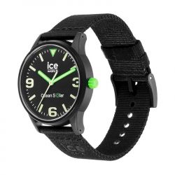 Montre homme solaire m ice watch ocean solar silicone noir - solaires - edora - 1