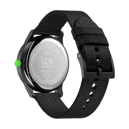 Montre homme solaire m ice watch ocean solar silicone noir – solaires