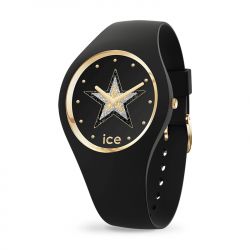 Montre femme m ice watch glam rock fame silicone noir - analogiques - edora - 0