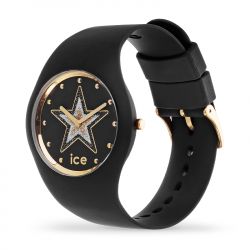 Montre femme m ice watch glam rock fame silicone noir - analogiques - edora - 1
