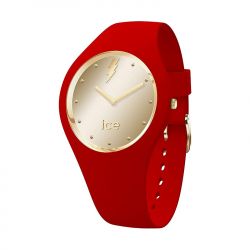 Montre femme m ice watch glam rock kiss silicone rouge - analogiques - edora - 0