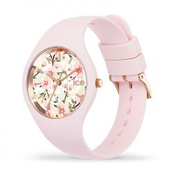 Montre femme s ice watch flower heaven sage silicone rose - analogiques - edora - 1