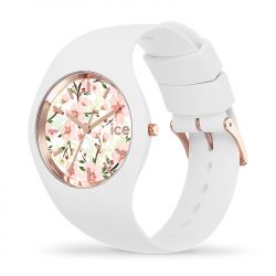 Montre femme m ice watch flower white sage silicone blanc - analogiques - edora - 1