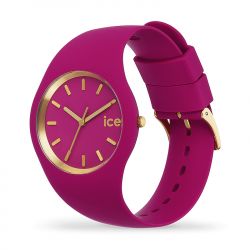 Montre femme m ice watch glam brushed silicone rose - analogiques - edora - 1