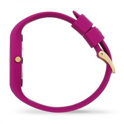 Montre femme m ice watch glam brushed silicone rose - analogiques - edora - 2