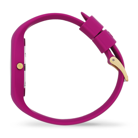 Montre femme m ice watch glam brushed silicone rose – analogiques