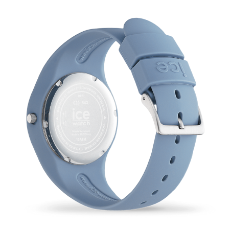 Montre femme m ice watch glam brushed silicone bleu – analogiques