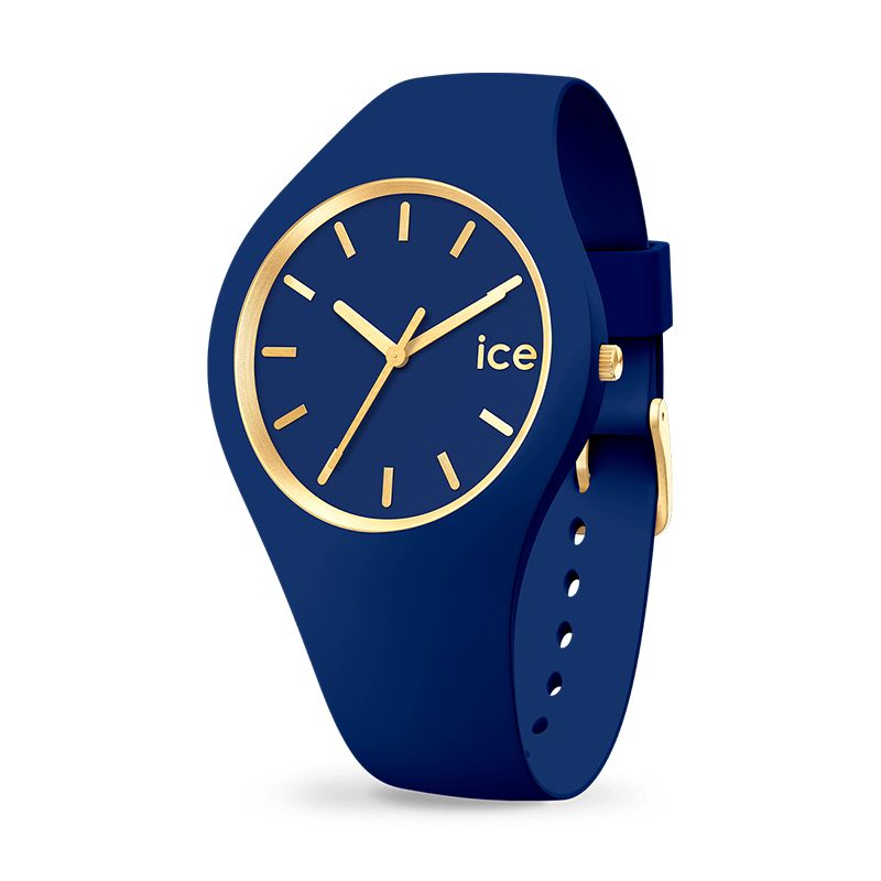 Montre femme m ice watch glam brushed silicone lapis lazuli - analogiques - edora