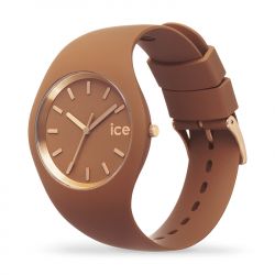 Montre femme m ice watch glam brushed silicone brun - analogiques - edora - 1
