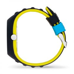 Montre homme m ice watch p.leclercq silicone noir et jaune - analogiques - edora - 2
