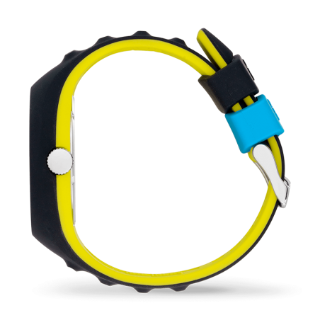 Montre homme m ice watch p.leclercq silicone noir et jaune – analogiques