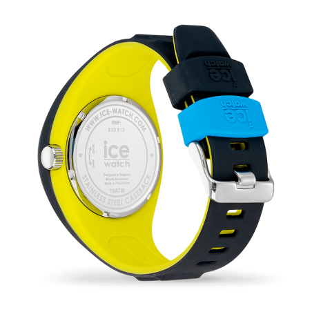 Montre homme m ice watch p.leclercq silicone noir et jaune – analogiques