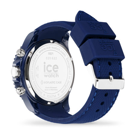 Montre chronographe homme l ice watch chrono blue red silicone bleu – chronographes