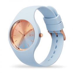 Montre femme s ice watch sunset pastel silicone bleu - analogiques - edora - 1