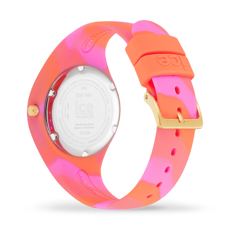 Montre femme s ice watch ice tie and dye silicone coral – analogiques