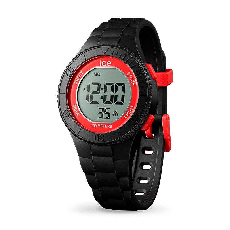 Montre digitale enfant s ice watch digit spider silicone noir - juniors - edora