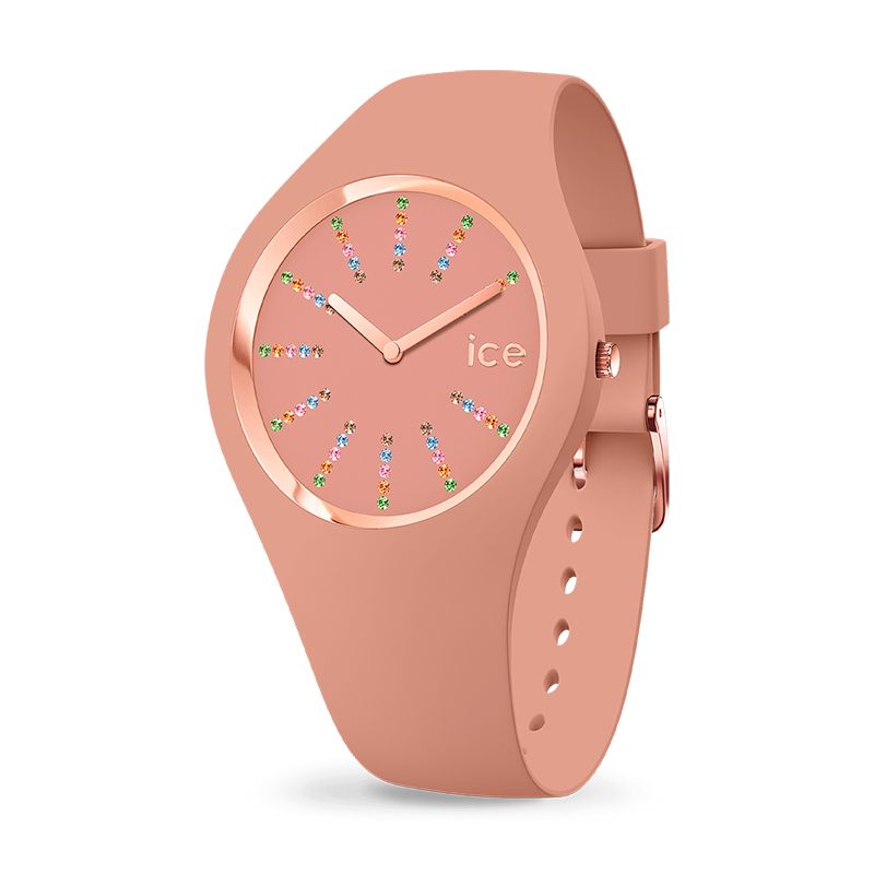 Montre femme m ice watch cosmos celest clay silicone brun - analogiques - edora