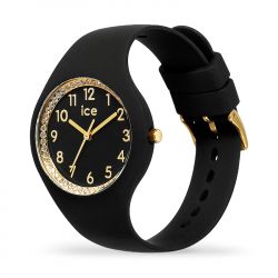 Montre femme s ice watch cosmos black crystal numbers silicone noir - analogiques - edora - 1
