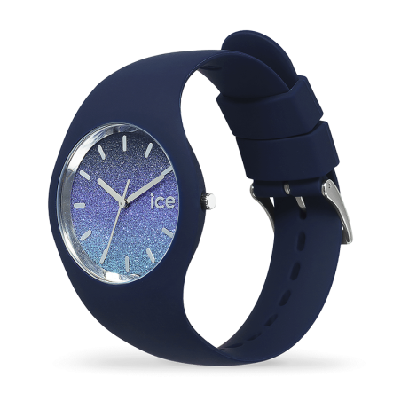 Montre Femme M ICE WATCH GLITTER Silicone Bleu