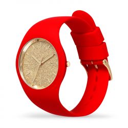 Montre femme m ice watch glitter silicone rouge - analogiques - edora - 1