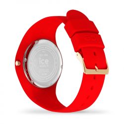 Montre femme m ice watch glitter silicone rouge - analogiques - edora - 3