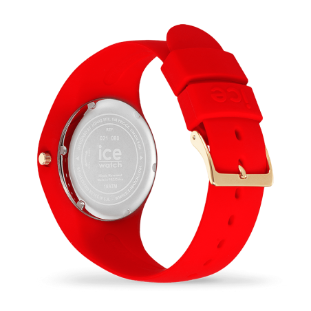 Montre femme m ice watch glitter silicone rouge – analogiques