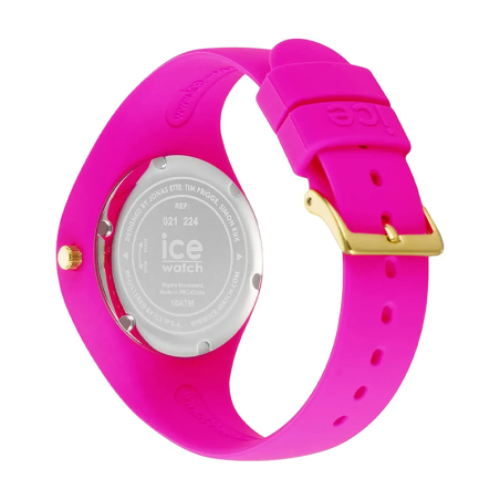 Montre femme s ice watch glitter silicone rose – analogiques
