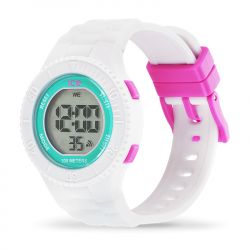 Montre digitale enfant s ice watch digit silicone white turquoise - juniors - edora - 1