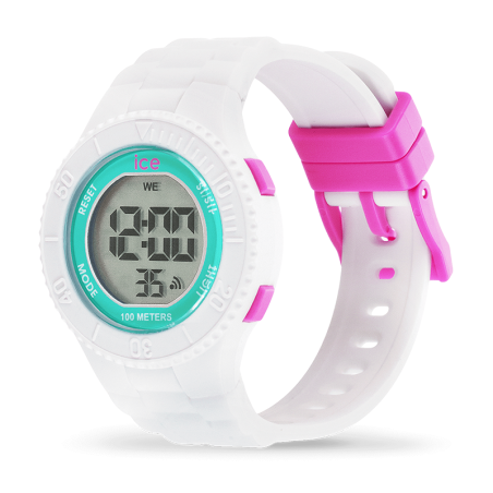 Montre Digitale Enfant S ICE WATCH DIGIT Silicone White Turquoise