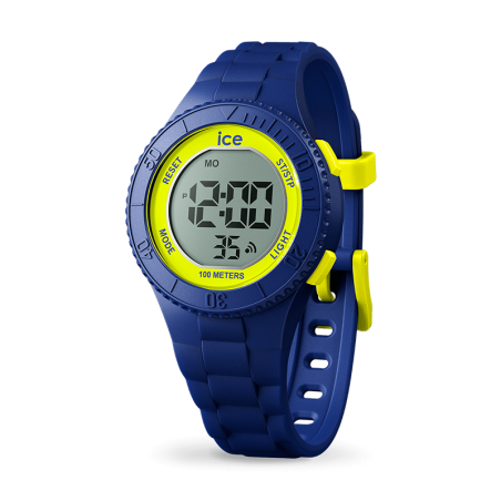 Montre digitale enfant xs ice watch digit silicone navy yellow – junior