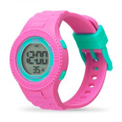 Montre digitale enfant s ice watch digit silicone pink turquoise - juniors - edora - 1