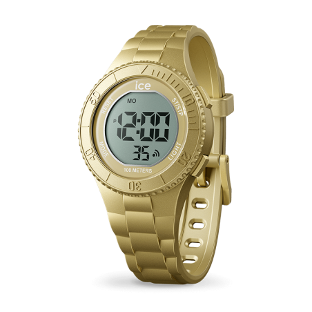 Montre digitale enfant s ice watch digit silicone gold metallic – junior
