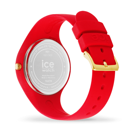Montre femme s ice watch cosmos silicone rouge – analogiques