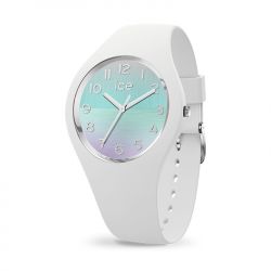 Montre femme s ice watch horizon turquoise numbers silicone blanc - analogiques - edora - 0