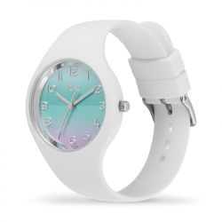 Montre femme s ice watch horizon turquoise numbers silicone blanc - analogiques - edora - 1