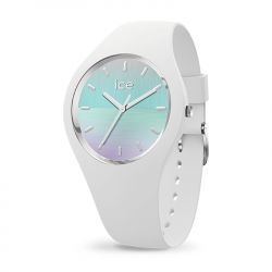 Montre femme m ice watch horizon turquoise silicone blanc - analogiques - edora - 0