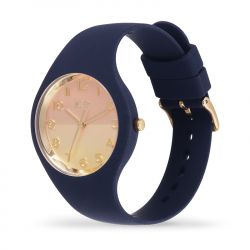 Montre femme s ice watch horizon night gold silicone bleu - analogiques - edora - 1