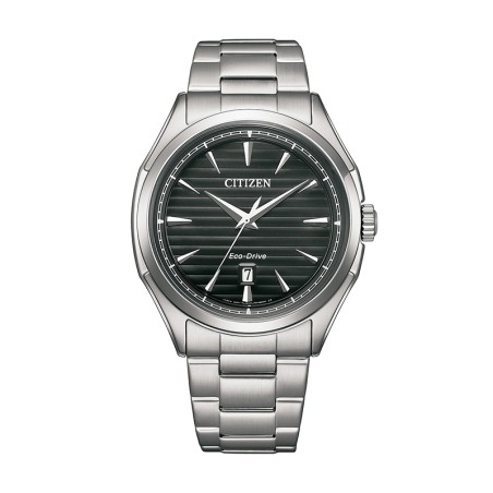 Montre homme quartz solaire citizen platform classic elegant acier argenté – solaires
