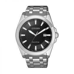 Montre homme quartz solaire citizen sports eco-drive acier argenté - solaires - edora - 0