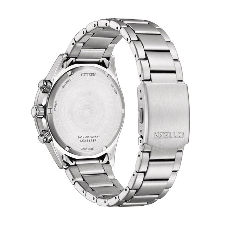 Montre Chronographe Homme Quartz Solaire CITIZEN PILOT ECO-DRIVE Acier Gris