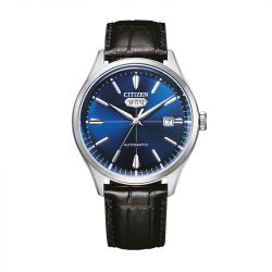 Montre Homme Automatique CITIZEN CRYSTAL SEVEN MECHANICAL Cuir Noir